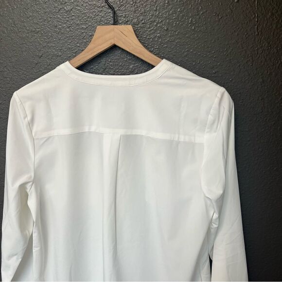 Denim & Co. Roll Tab Sleeve Button Front Soft Utility Tunic - Picture 8 of 13